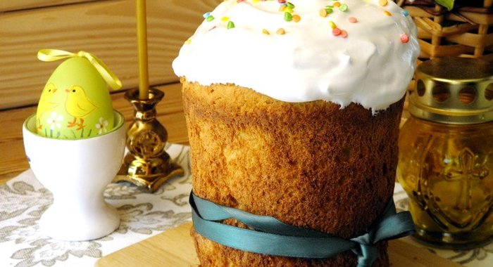 Творожный кулич на Пасху