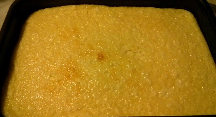 Творожная запеканка со сгущенкой