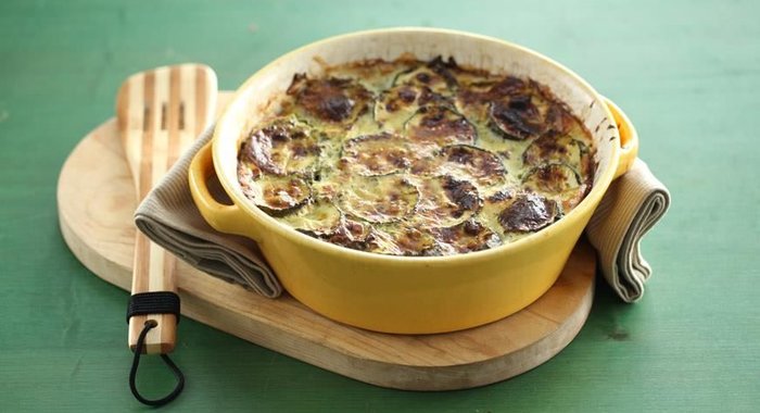 Запеканка из цуккини с брынзой