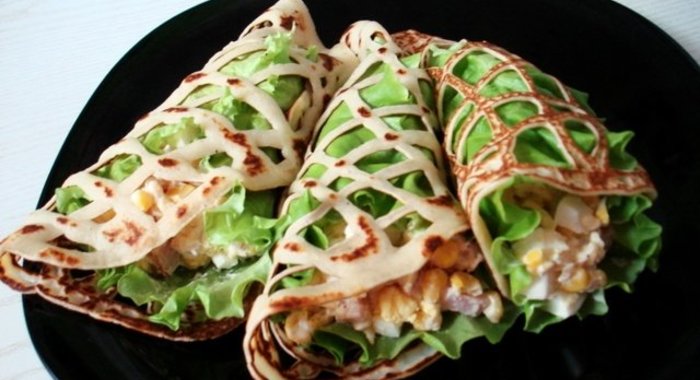 Блины узорчатые