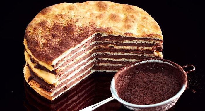 Творожный торт с шоколадом