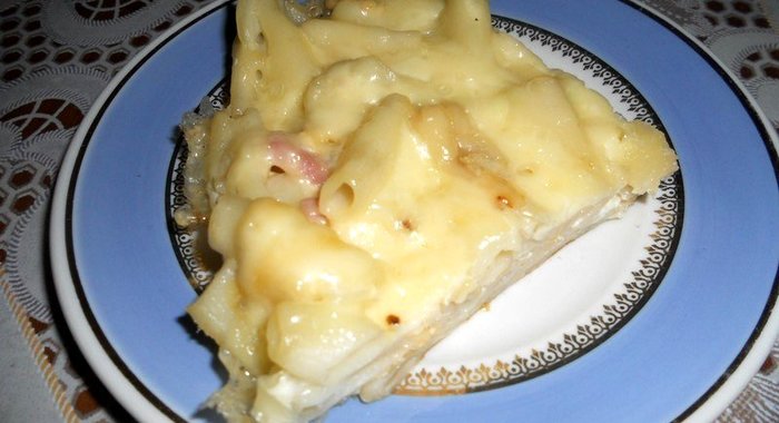 Запеканка макаронная с сыром