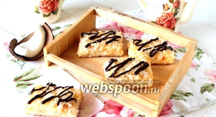 Кокосовое печенье с джемом