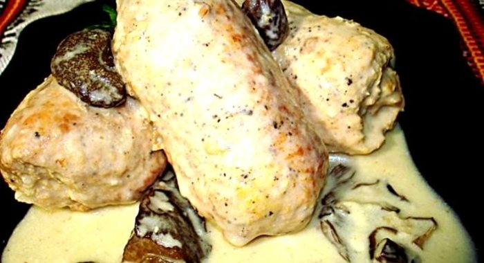 Свиные рулетики с фаршем