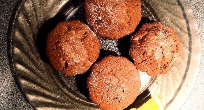 Кекс с шоколадной пастой