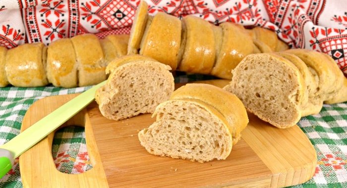 Витые батоны пшенично-ржаные