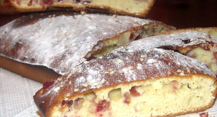 Клюквенный кекс