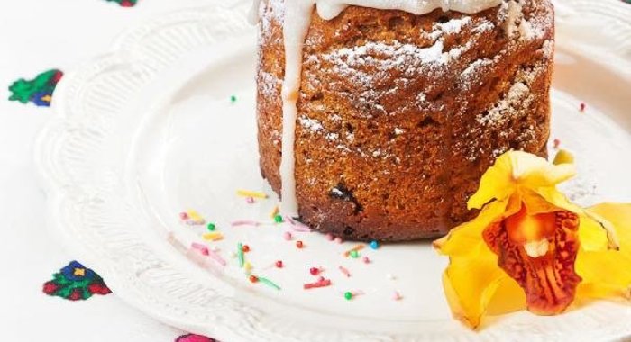 Быстрый вегетарианский кулич