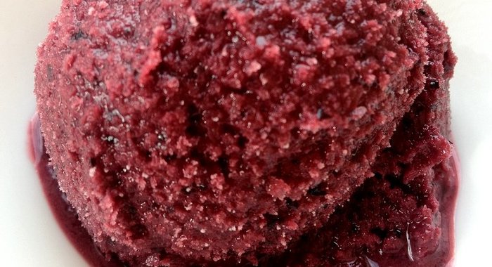 Кефирно-черничный шербет