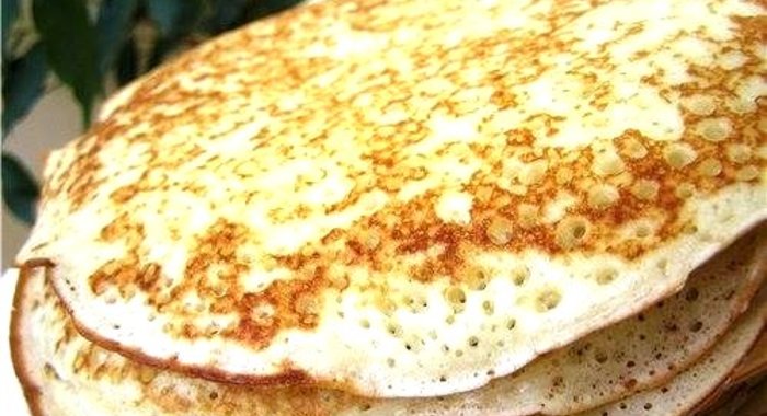 Постные блины из гречневой муки