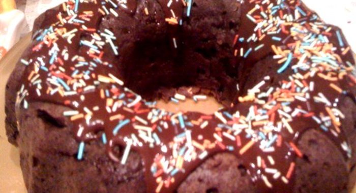 Творожно–шоколадный кекс с миндалем