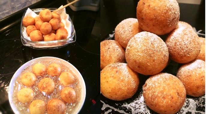 Жареные творожные шарики