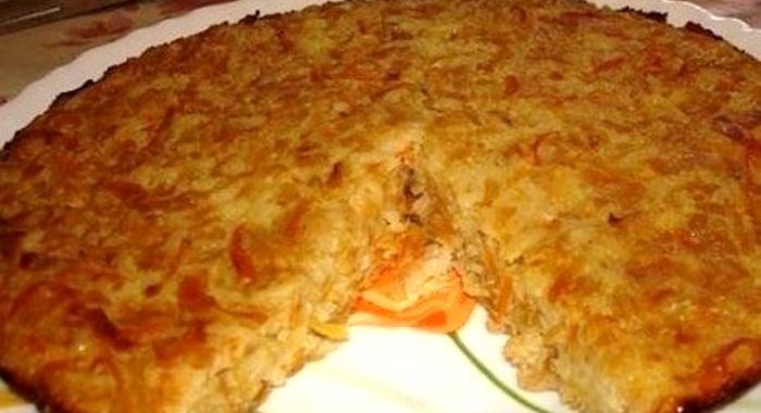 Капустная запеканка с рисом