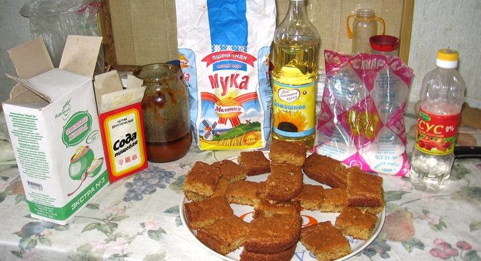 Овсяное печенье на меду