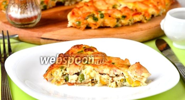 Запеканка с куриным филе и гавайской смесью