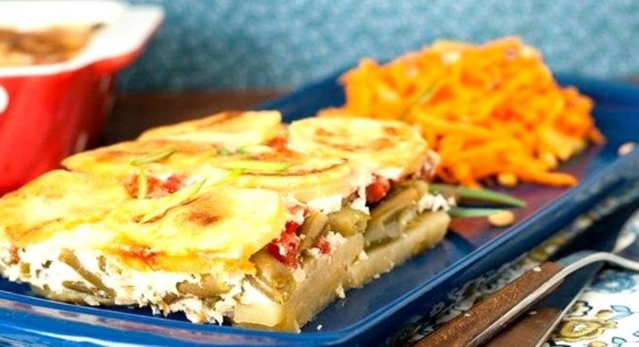 Мусака с баклажанами и рисом