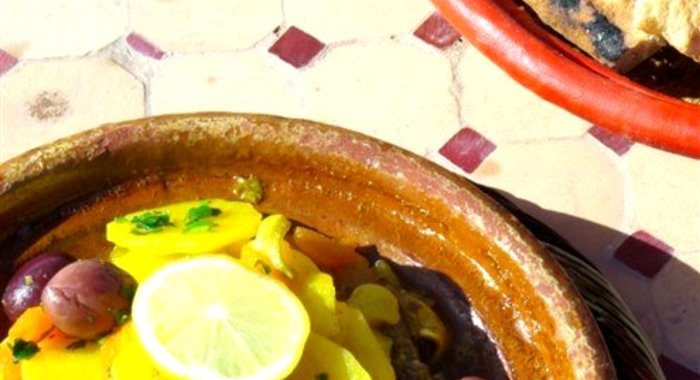 Тажин с курицей