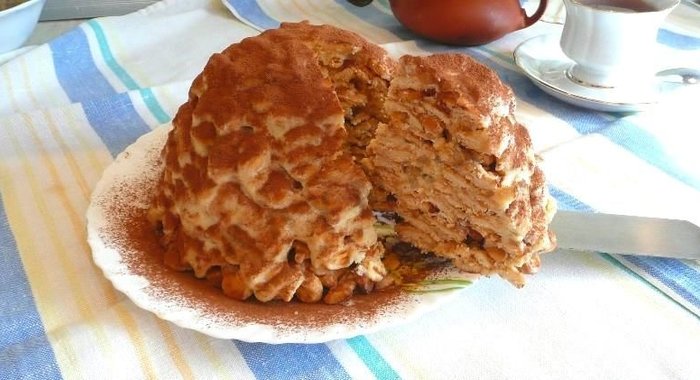 Торт из печенья Рыбки