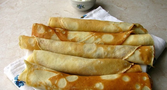 Тоненькие блинчики на молоке