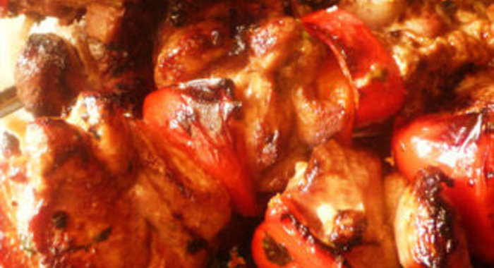 Восточный шашлык из индейки