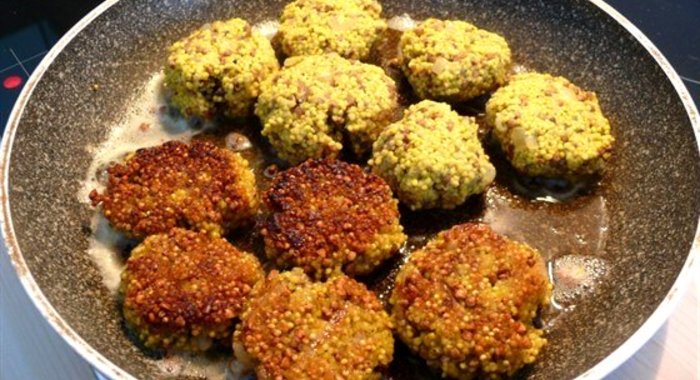 Котлеты пшенные с морковью