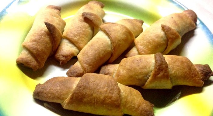 Круассаны из творожного теста