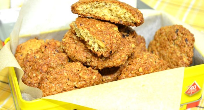 Печенье с геркулесом и фундуком