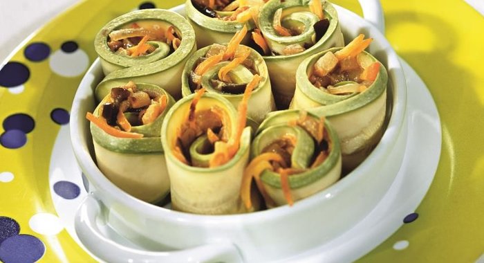 Рулеты из кабачков