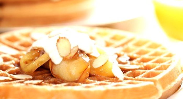 Постные овсяные вафли