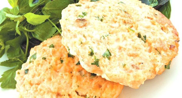 Котлеты из фарша лосося