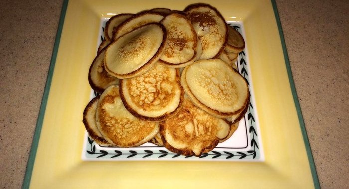 Ванильные оладушки на кефире