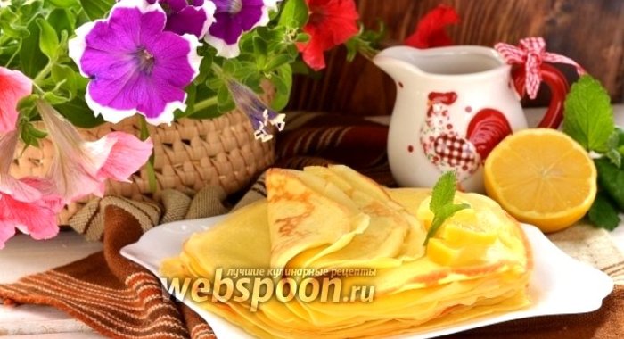 Тонкие блины на пахте