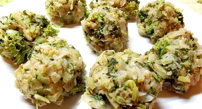 Овощные котлетки на пару