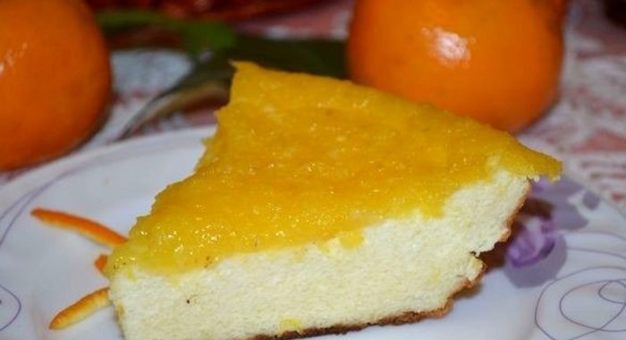 Творожная запеканка с апельсином