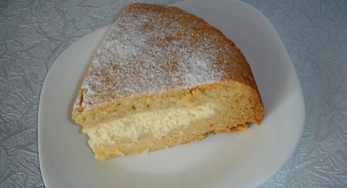 Простой творожный пирог