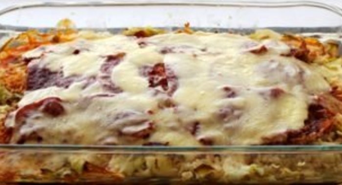 Капустная запеканка с сыром