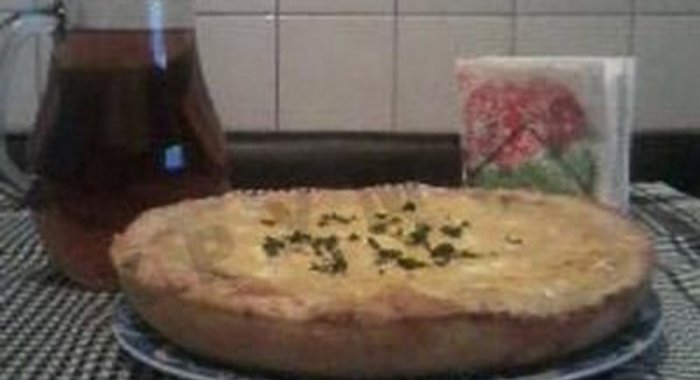 Пирог с картофелем и грибами