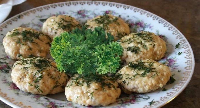 Котлеты куриные на пару без пароварки