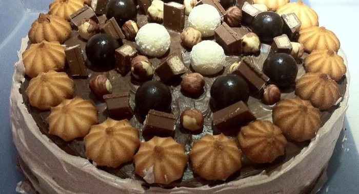 Торт с ореховой пастой