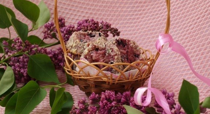 Песочное печенье со смородиной