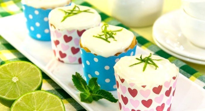 Кексы с лаймовым кремом