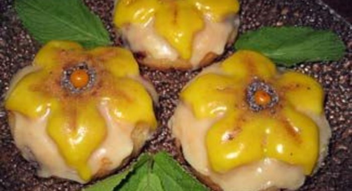 Апельсиново-ягодные кексы