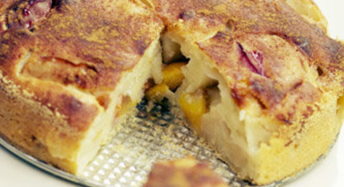 Яблочно-сливовый пирог