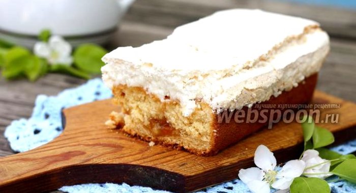 Кекс с кокосовой меренгой