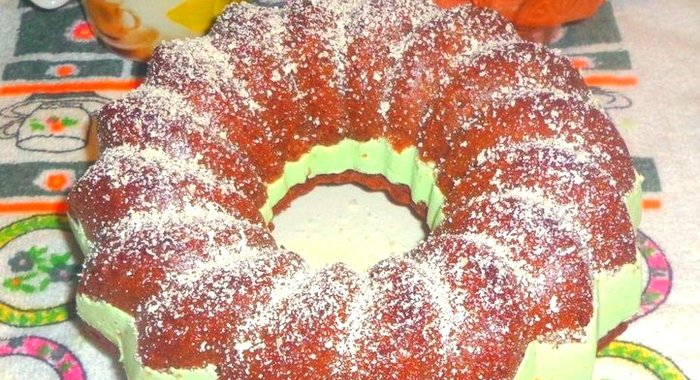 Кекс с творожно-мороженым кремом