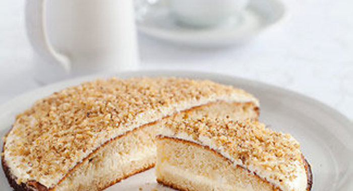 Торт из черемуховой муки с черным хлебом