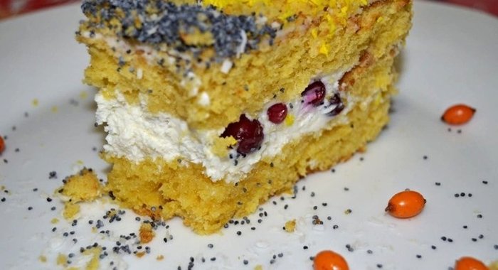 Блинный торт с грибами