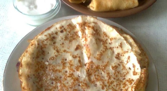 Блинчики на кефире