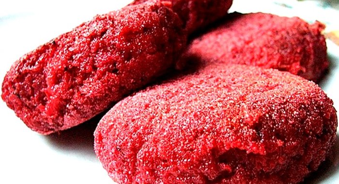 Свекольные котлеты с манкой