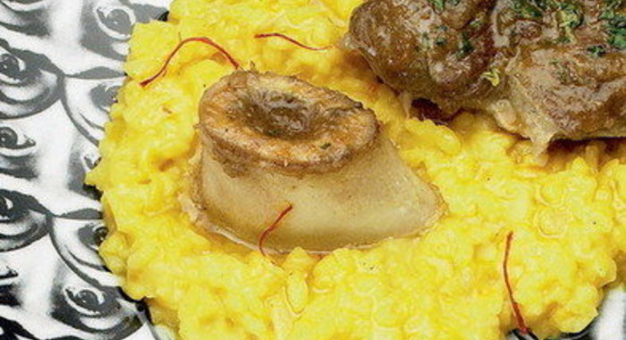 Ризотто с шафраном и оссобуко